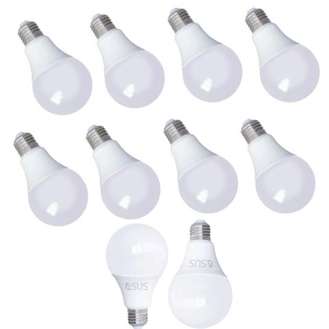 Lâmpada Bivolt Luz Led Branco Frio 12w 6500K Bulbo Soquete E27 Iluminaçao Casa Area Externa Quintal 