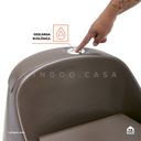 Ver imagem 6 de Vaso Sanitário Monobloco Caixa Acoplada Privada Aquarela Pingoo.casa - Marrom Fosco
