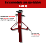 Kit 4 Cavaletes Automotivos Tipo Preguiça 2 Toneladas Suporte Reforçado Trava de Segurança Carros - 2