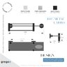 Prateleira Para Banheiro Em Vidro Grego Metal 1056AT.PRPL - 4