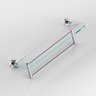 Prateleira Para Banheiro Em Vidro Grego Metal 1056AT.PRPL - 2