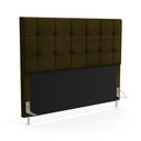 Ver imagem 1 de Cabeceira Soraya 160 para Cama Queen N-027 Veludo Marrom Chocolate Aradecor