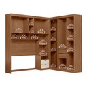 Ver imagem 5 de Guarda-roupa Casal Modulado Toledo 7 Portas 4 Gavetas Jatoba/areia - Pnr Móveis