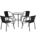 Ver imagem 1 de Jogo de Mesa com tampo 4 Cadeiras Happy Hour Área Gourmet Panero