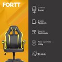 Ver imagem 5 de Cadeira Gamer Fortt Lípsia Amarela - Cgf002-am