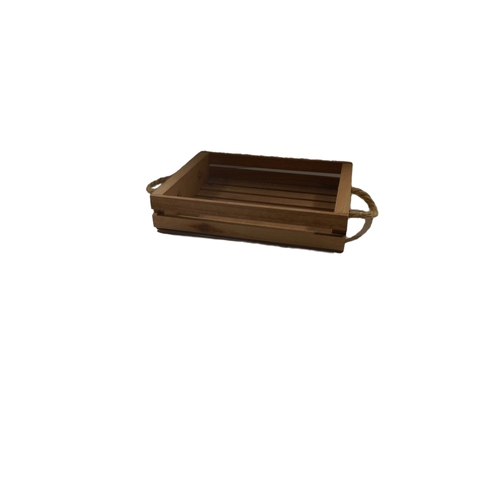 Caixote de Feira Alça de Corda 20x18x05 Kit 3 Unidades