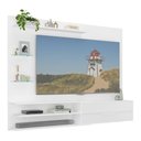 Ver imagem 2 de Painel com Suporte para Tv até 65 Polegadas 1 Porta e Prateleiras Multimóveis Mp1073 - Branco