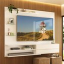 Ver imagem 3 de Painel com Suporte para Tv até 65 Polegadas 1 Porta e Prateleiras Multimóveis Mp1073 - Branco