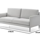 Ver imagem 3 de Sofá 2 Lugares Revestimento em Sarja 100% Algodão 170cm
