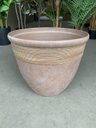 Ver imagem 5 de Vaso para Planta Grande Decoração Sala Varanda Jardim Efeito Rústico e Leve (liso/bege)