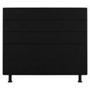 Ver imagem 1 de Cabeceira Cama Box Casal King Size Malik 195cm Suede Preto - Abmaza