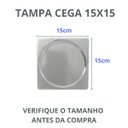 Ver imagem 3 de Tampa Cega 15x15 Inox para Fechamento de Caixa Sifonada 15cm Banheiro Cozinha Quintal