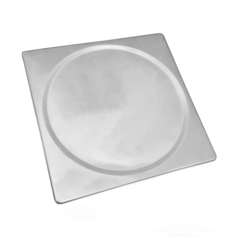 Tampa Cega 15x15 Inox para Fechamento de Caixa Sifonada 15cm Banheiro Cozinha Quintal