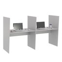 Ver imagem 1 de Mesa de Atendimento 2 Lugar Roma Cinza