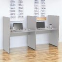 Ver imagem 3 de Mesa de Atendimento 2 Lugar Roma Cinza