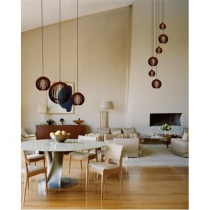 Conjunto Lustres para Sala de Estar e Sala de Jantar Mbm - Marrom