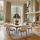 Ver imagem 6 de Conjunto Lustres para Sala de Estar e Sala de Jantar Mbm - Marrom