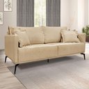 Ver imagem 7 de Sofá Living 2 Lugares 1,80M Pés Metálicos Dourado