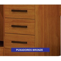 Guarda-Roupa Casal com Cabeceira Queen 4 Portas de Correr 3 Gavetas Florença Espresso Móveis - 12 Guarda-Roupa Casal com Cabeceira Queen 4 Portas de Correr 3 Gavetas Florença Espresso Móveis - 12