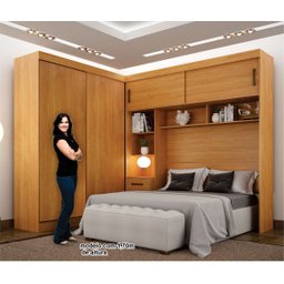 Guarda-Roupa Casal com Cabeceira Queen 4 Portas de Correr 3 Gavetas Florença Espresso Móveis - 15 Guarda-Roupa Casal com Cabeceira Queen 4 Portas de Correr 3 Gavetas Florença Espresso Móveis - 15