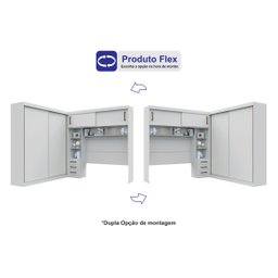 Guarda-Roupa Casal com Cabeceira Queen 4 Portas de Correr 3 Gavetas Florença Espresso Móveis - 6