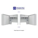 Ver imagem 7 de Guarda-Roupa Casal com Cabeceira Queen 4 Portas de Correr 3 Gavetas Florença Espresso Móveis