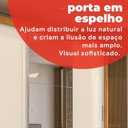 Ver imagem 7 de Guarda-Roupa Casal com Espelho 3 Portas de Correr 202x190cm Plata Yescasa Cinamomo/Off White Marrom