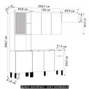 Ver imagem 4 de Cozinha Compacta Balcão com Pia 120cm Laura Plus Soft/freijó Z06 - Mpozenato