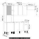 Ver imagem 4 de Cozinha Compacta Balcão com Pia 120cm Laura Plus Soft/freijó Z06 - Mpozenato