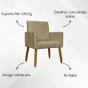 Ver mais imagens de Kit 8 Poltronas Mari Suede Cores Pé Palito 30 Cm Castanho