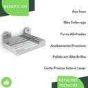 Ver imagem 4 de Porta Sabonete para Banheiro Saboneteira Inox Ventosa Elg