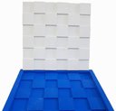 Ver imagem 1 de Forma Silicone Gesso Parede 3D - Xadrez