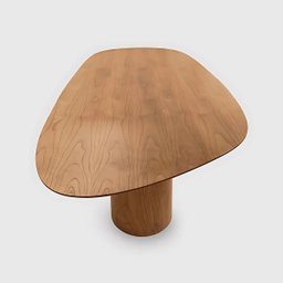 Mesa de Jantar Orgânica em Madeira Maciça para 6 Lugares 180x100cm Dakota Ccs - 2