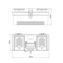 Ver imagem 5 de Caixa Plástica para Ferramentas 17 Tramontina com Bandeja Removível e Trava Metálica Tramontina