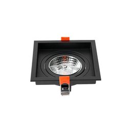 Spot de Embutir Recuado Nordecor Loyo para 1 Lâmpada Ar70 Quadrado - 1