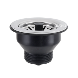Válvula Pia Cozinha Americana Escoamento 3.1/2" Aço Inox:Cromado - 4
