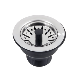 Válvula Pia Cozinha Americana Escoamento 3.1/2" Aço Inox:Cromado - 3