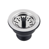 Válvula Pia Cozinha Americana Escoamento 3.1/2" Aço Inox:Cromado - 3