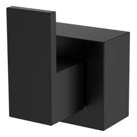 Acabamento para Registro Deca Preto Quadrado de Chuveiro