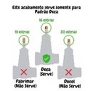 Ver imagem 2 de Acabamento para Registro Deca Preto Quadrado de Chuveiro