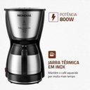 Ver imagem 3 de Cafeteira Elétrica Mondial Dolce Arome Thermo para 24 Xícaras 800w Preto/inox 220v - C-33jt-24x
