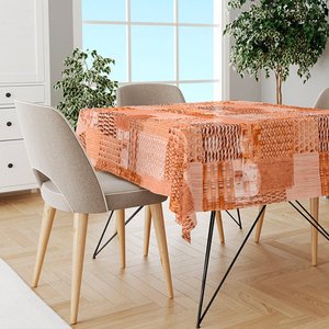 Toalha Mesa Plástica Térmica Sisal 4 lugares 1,40