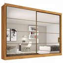 Ver imagem 2 de Guarda Roupa Sevilha 2 Portas com Espelho 100% MDF - Mademarcs