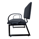 Ver imagem 3 de Cadeira Plus Size/Base Reforçada até 200kg Braço Corsa Tecido Jserrano Cor Preto