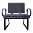 Ver imagem 6 de Cadeira Plus Size/Base Reforçada até 200kg Braço Corsa Tecido Jserrano Cor Preto