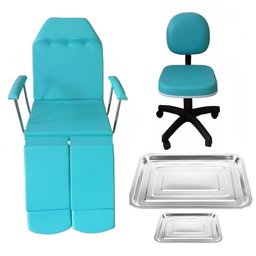 Kit Podologia Verde Básico Maca Mocho e Bandejas Fiscomed Kit Maca para Podologia - 1
