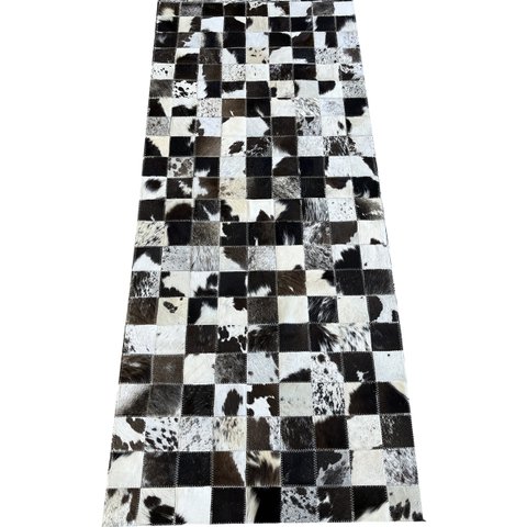 Tapete de Couro Passadeira Marrom Café Malhado 0,60x1,50 S/B