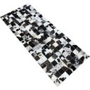 Ver imagem 2 de Tapete de Couro Passadeira Marrom Café Malhado 0,60x1,50 S/B