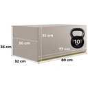 Ver imagem 3 de Armario Aereo Basculante 1p 80 Cm Mdf Proenca Nogueira Nude Prime Demartez