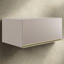 Ver imagem 2 de Armario Aereo Basculante 1p 80 Cm Mdf Proenca Nogueira Nude Prime Demartez